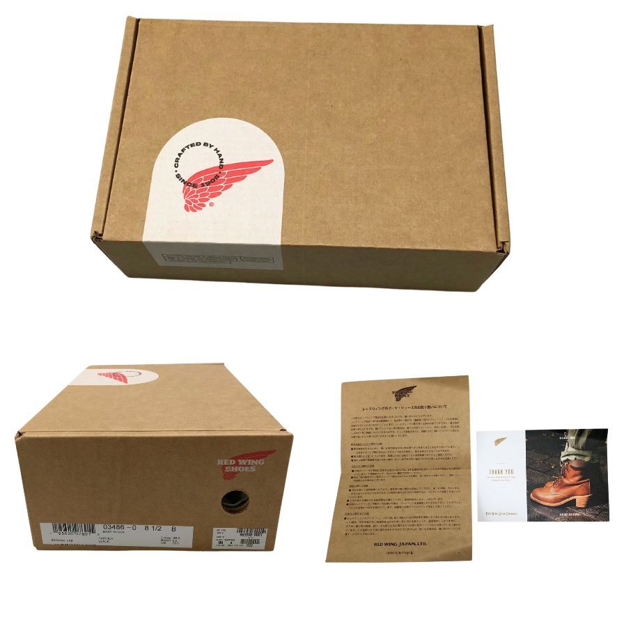 レッドウィング レザーシューズ 3486 キャリア ポストマン ブラック レディース サイズ25.5 RED WING CARRIER POSTMAN 約25.5cm【AFD2】