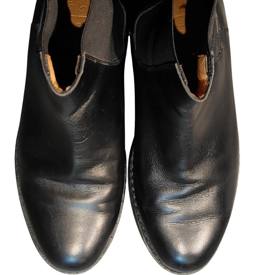 パラブーツ レザーシューズ サイドゴアブーツ ブラック メンズ サイズUK6.5 PARABOOT 約25.5cm【LA】【中古】