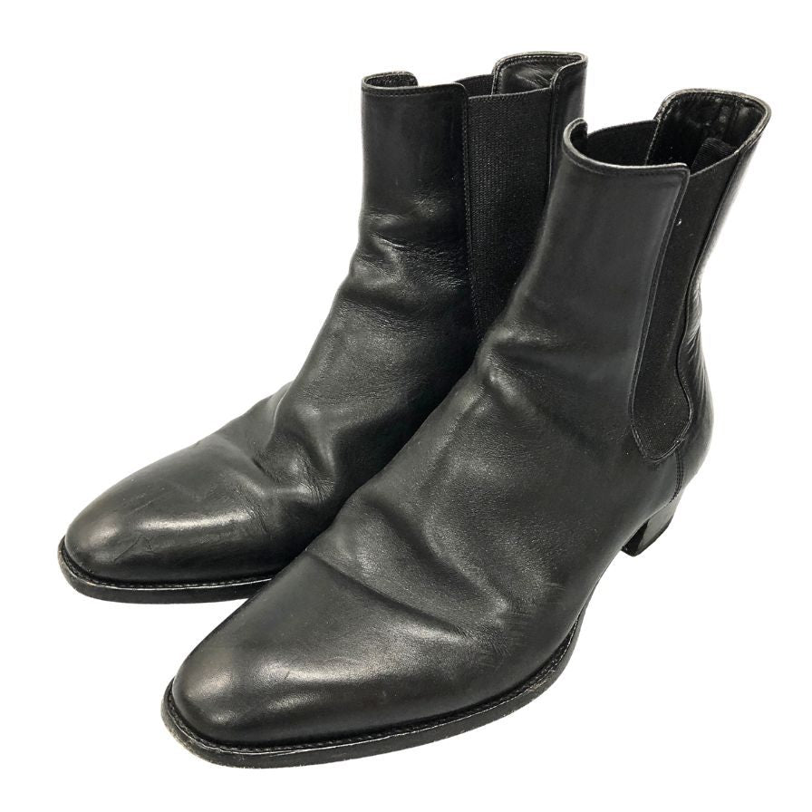 サンローラン パリ サイドゴアブーツ ブラック サイズ40 ブラック メンズ サイズ39 SAINT LAURENT PARIS 約24.0cm【AFC7】