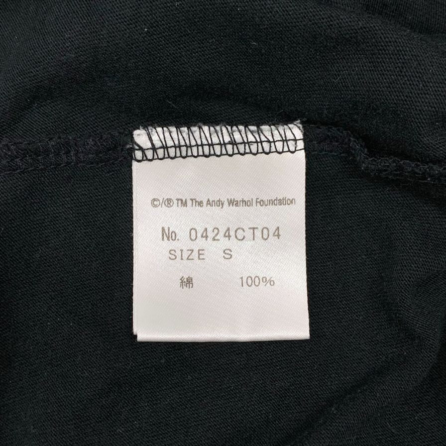 美品◆ヒステリックグラマー Tシャツ アンディ ウォーホル ブラック サイズS メンズ HYSTERIC GLAMOUR 【AFB20】
