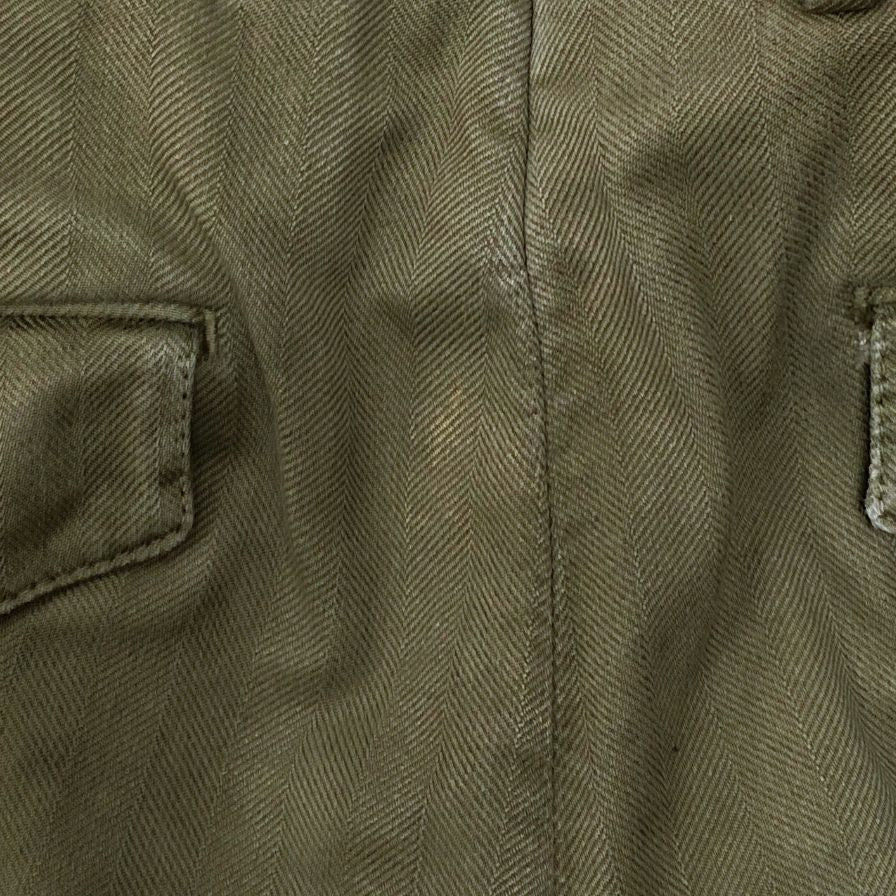 ピーティーゼロウーノ トラウザー コットン ヘリンボーン CARROT FIT ベージュ メンズ サイズ48 PT01【】