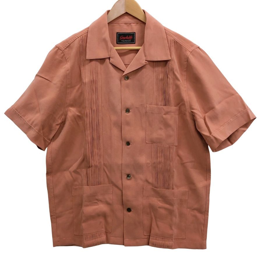 GANGSTERVILLE 【いつき】半袖シャツ /新品/未使用 美品◇ギャングスタービル 22SS 開襟シャツ 半袖 レーヨン