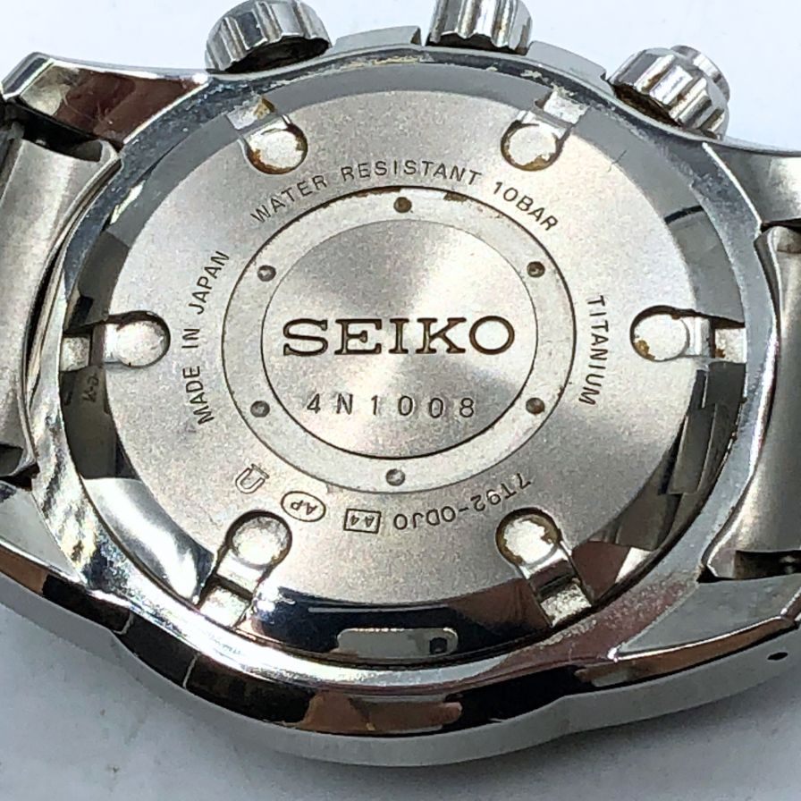 セイコー 腕時計 マグレジスト クロノグラフ 7T92-0DJ0 クォーツ チタン メンズ MAGRESIST SEIKO【AFI12】