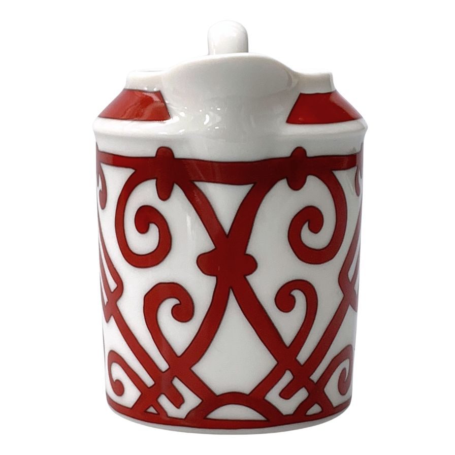 エルメス ガダルキヴィール ミルクポット レッド レディース HERMES【AFI13】【中古】