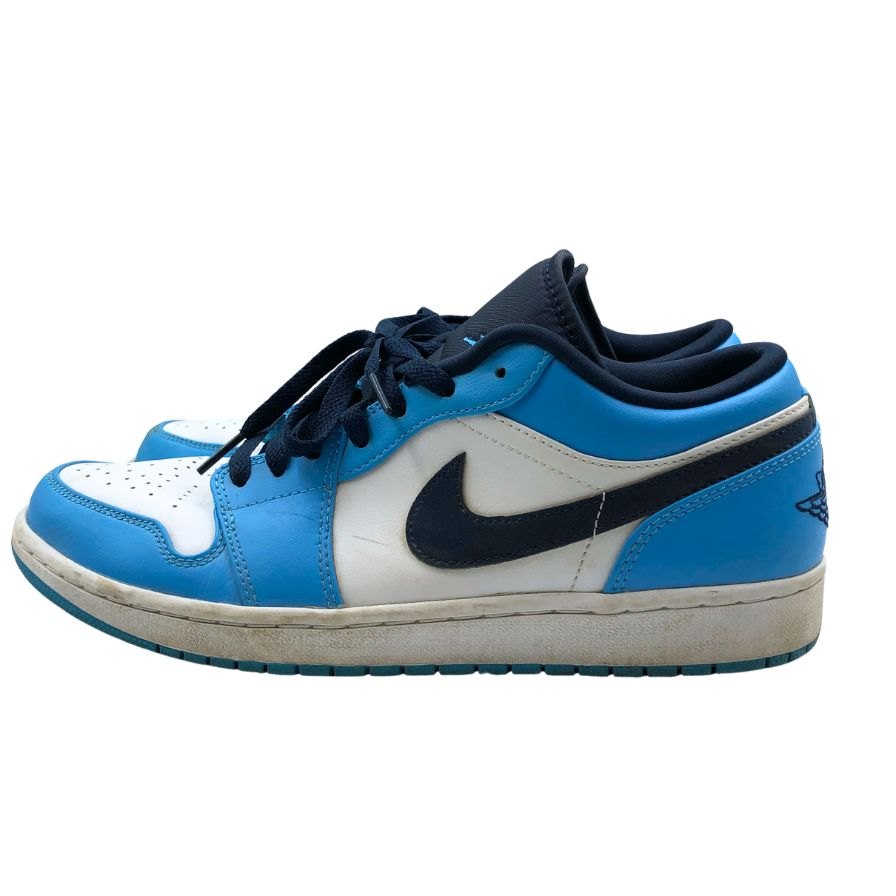 ナイキ ローカットスニーカー エアジョーダン ワン ロー ブルー メンズ サイズ28cm 553558-144 Nike Air Jordan 1 Low 約28.0cm【AFC46】