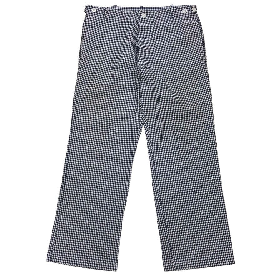 ユーロヴィンテージ シェフパンツ ハウンドトゥース ネイビー ホワイト メンズ サイズ48 Euro vintage 【AFB19】