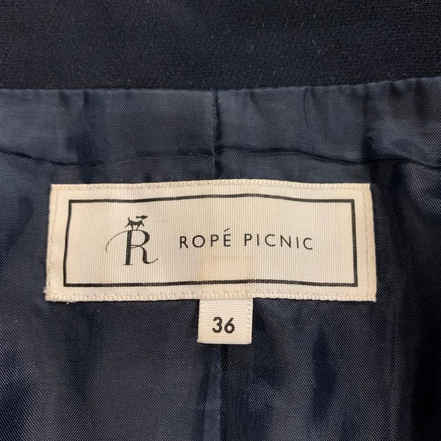 中古◆ロペピクニック ジャケット ネイビー サイズ36 レディース Rope Picnic 【AFB3】