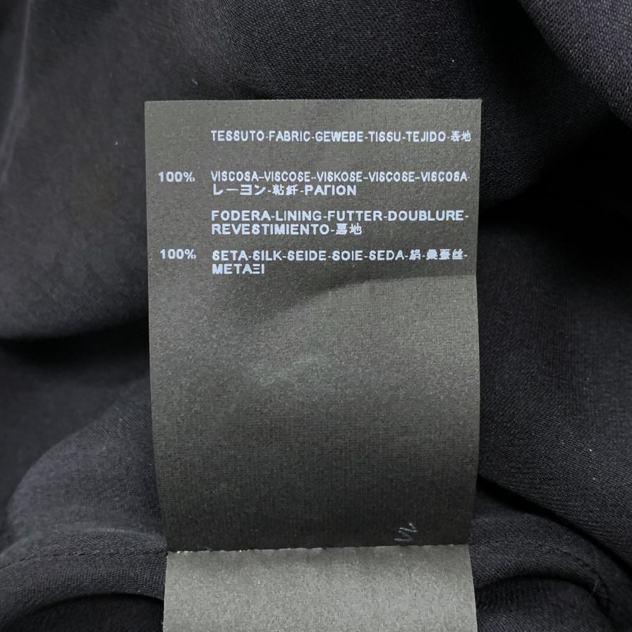 極美品◆サンローラン パリ ノースリーブ ワンピース レーヨン 花柄 2015 レディース サイズ36 ブラック SAINT LAURENT PARIS 【AFB25】