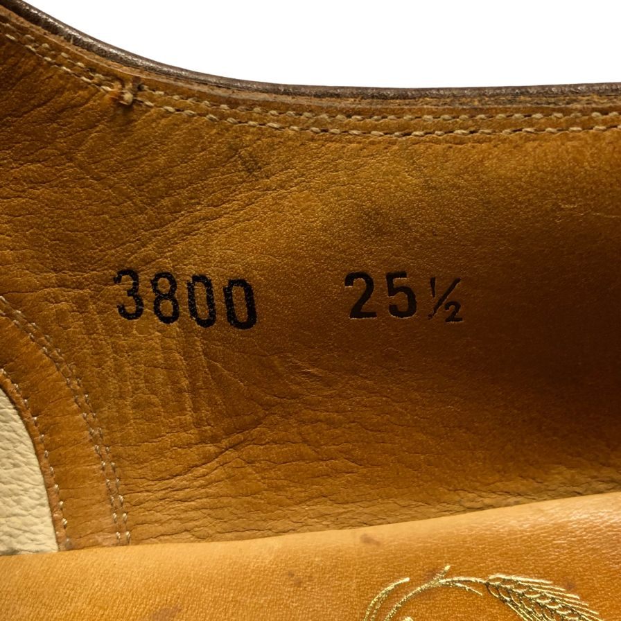 スコッチグレイン ドレスシューズ レザー ウィングチップ 内羽根 ブラウン メンズ サイズ25.5 Scoth Grain 約25.5cm【AFC35】