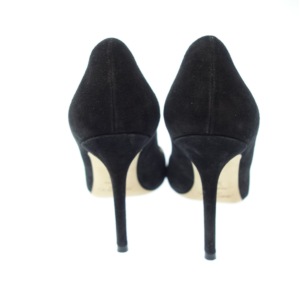 美品◆ジミーチュウ ハイヒール パンプス スエード ブラック サイズ35.5 レディース JIMMY CHOO【AFC31】