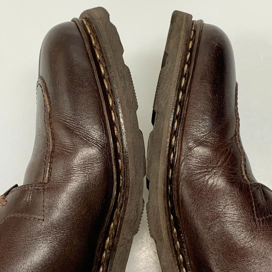 パラブーツ アヴィニョン Uチップ カフェ サイズUK8.5 ブラウン Paraboot ビジネスシューズ 約27.0cm【LA】【中古】