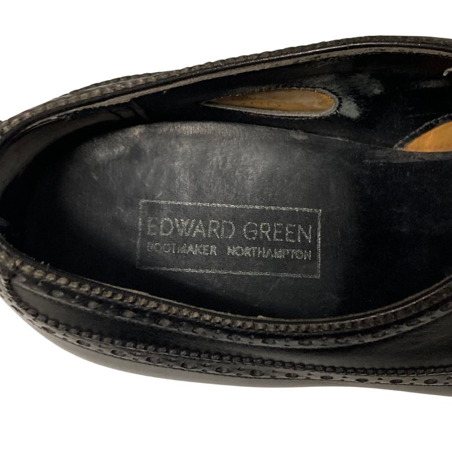 エドワードグリーン レザーシューズ ウィングチップ E606ラスト 旧工場 メンズ 6.5 Edward Green 約25.0cm【AFC2】