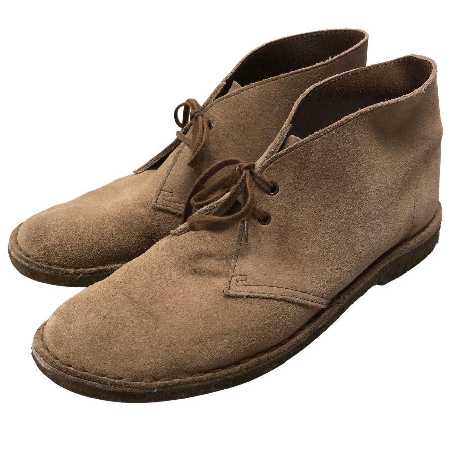 クラークス デザートブーツ スエード ベージュ メンズサイズ41 Clarks 約25.5cm【AFC29】