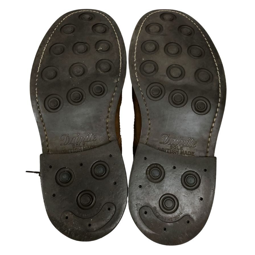 トリッカーズ カントリーブーツ 2508 モールトン スエード サイズUK7 ブラウン Tricker`s ブーツ 約25.5cm【LA】【中古】