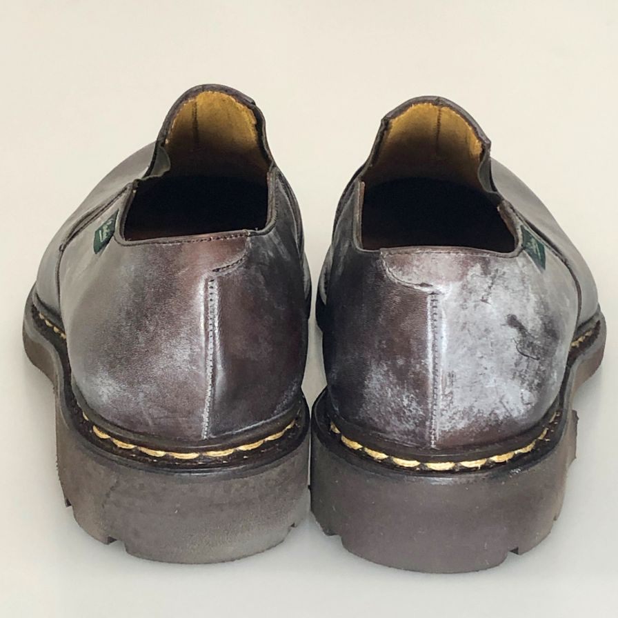 パラブーツ レザーシューズ フォトン ブライドル レザー サイドゴア スリッポン 145713 ブラウン メンズ サイズ8.5 PARABOOT PHOTON ビジネスシューズ 約27.0cm【LA】【中古】