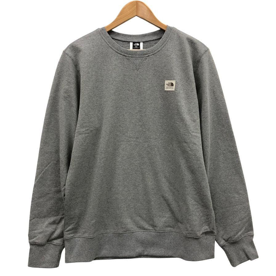 極美品◆ザ ノースフェイス スウェット Heritage Patch Crew NF0A7WXHGAZ メンズ サイズM グレー THE NORTH FACE 【AFB10】