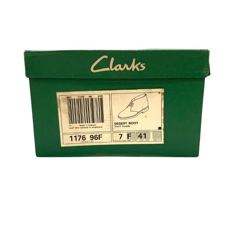 新品同様◆クラークス デザートブーツ スエード メンズ ベージュ サイズ7F Clarks【AFD3】