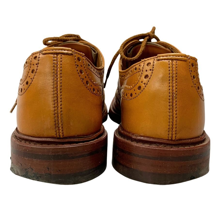 トリッカーズ レザーシューズ バートン ウイングチップ 75633 サイズ7.5 ブラウン系 メンズ Tricker's 約26.0cm【AFC43】