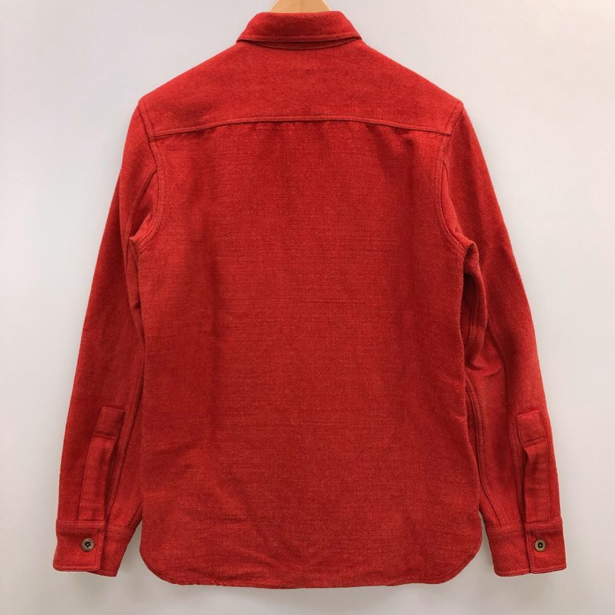 美品◆ダブルアールエル ラルフローレン シャツジャケット ウール混 レッド メンズ サイズXS RALPH LAUREN RRL 【AFB37】