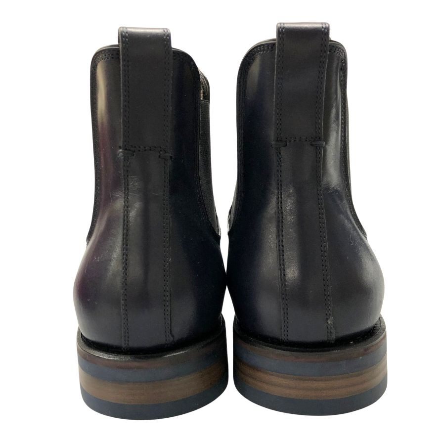 サルヴァトーレフェラガモ サイドゴアブーツ ネイビー サイズ9.5EE Salvatore Ferragamo 約28.0cm【AFD4】