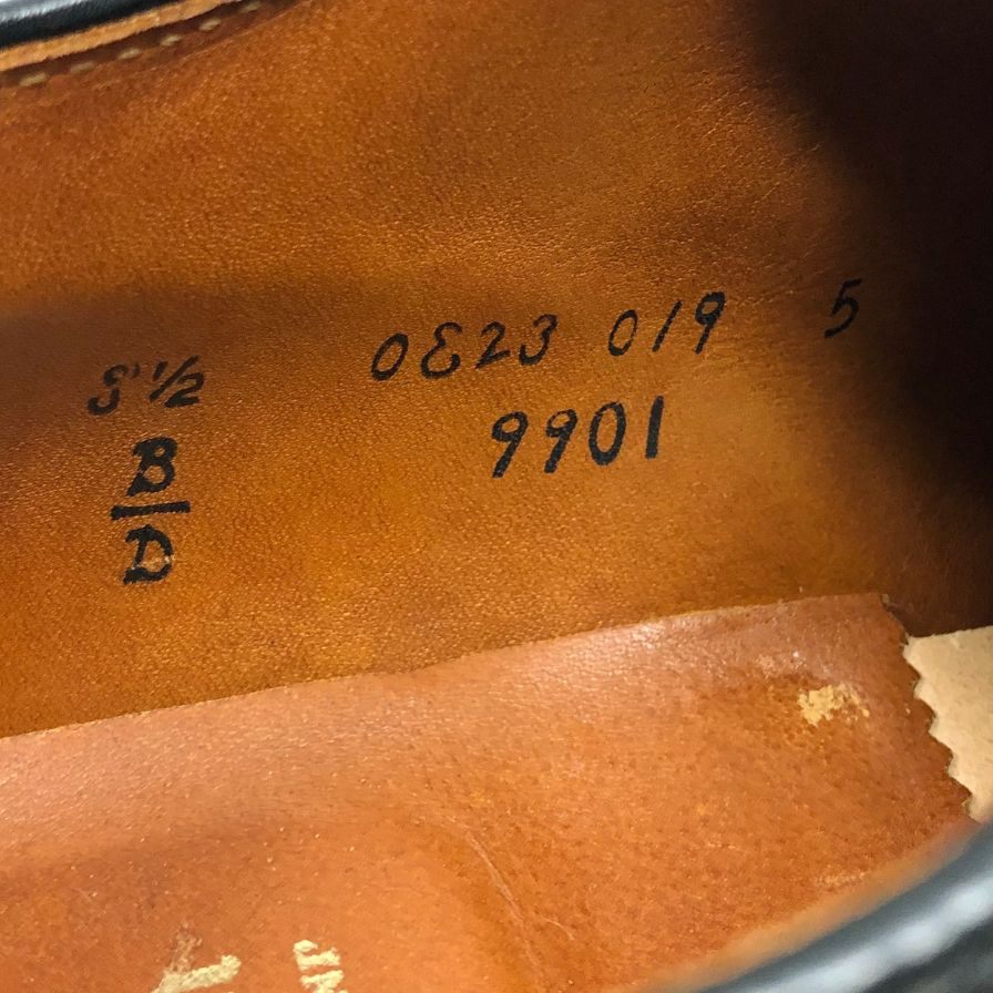 オールデン レザーシューズ プレーントゥ 9901 コードバン バリーラスト ブラック メンズ サイズ8.5D ALDEN ビジネスシューズ 約26.0cm【LA】【中古】