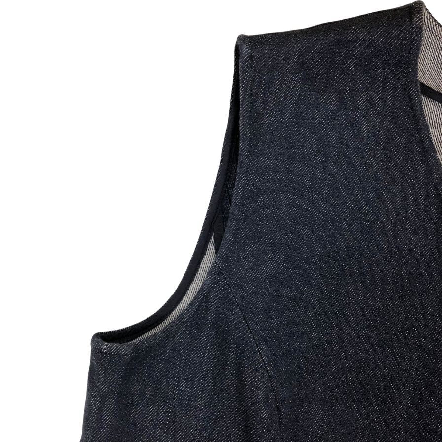 美品◆フォクシーニューヨーク ノースリーブワンピース フレア デニム レディース サイズ40 39368 FOXEY NEW YORK 【AFB37】