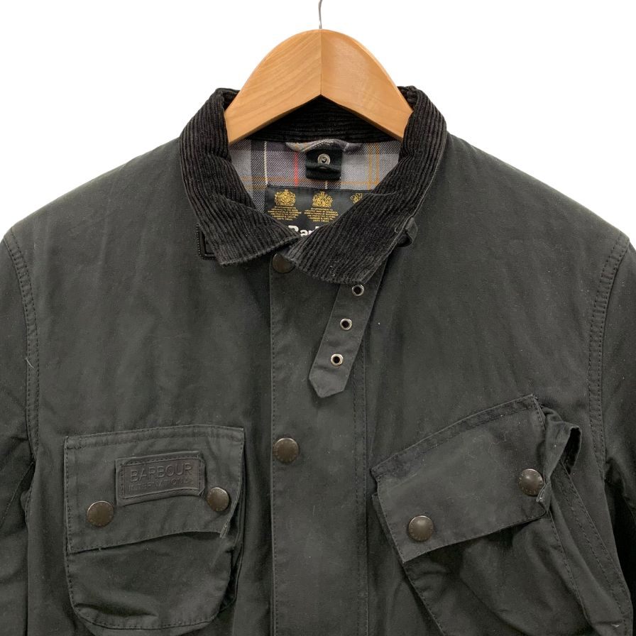 美品◆バブアー BEAMS F別注 ジャケット インターナショナル ブラック サイズ38 メンズ Barbour 【AFA11】