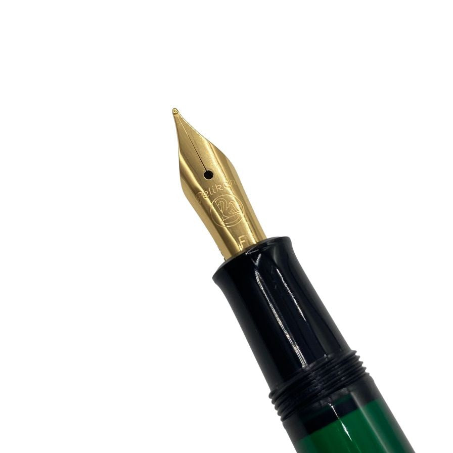 ペリカン 万年筆 クラシック M200 F字 ブラック ゴールド PELIKAN【AFI3】