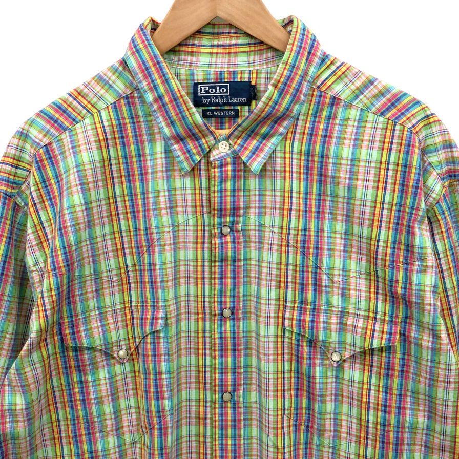 ポロ ラルフローレン ウエスタンシャツ 総柄 マルチカラー メンズ サイズXXL Polo Ralph Lauren【LA】