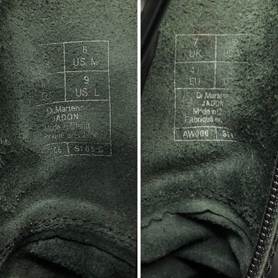 ドクターマーチン レースアップブーツ 8ホール レザー サイズUK6 メンズ ブラック Dr.Martens JADON 約24.5cm【AFC35】