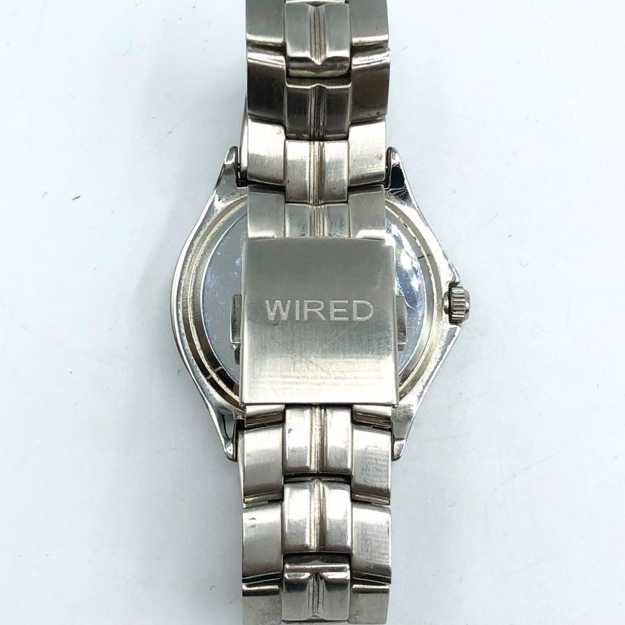 セイコー 腕時計 ワイアード V14J-0AS0 クオーツ アナログ カレンダー ブルー文字盤 ステンレススチール メンズ WIRED SEIKO【AFI12】