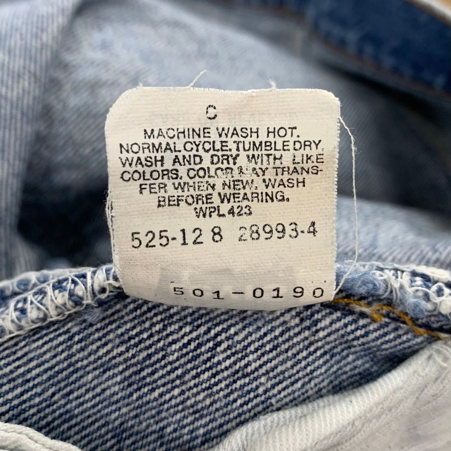 リーバイス デニム 501 90年代 USA製 ボタン裏520 インディゴ メンズ サイズ W34 L32 LEVI’S 【AFB48】