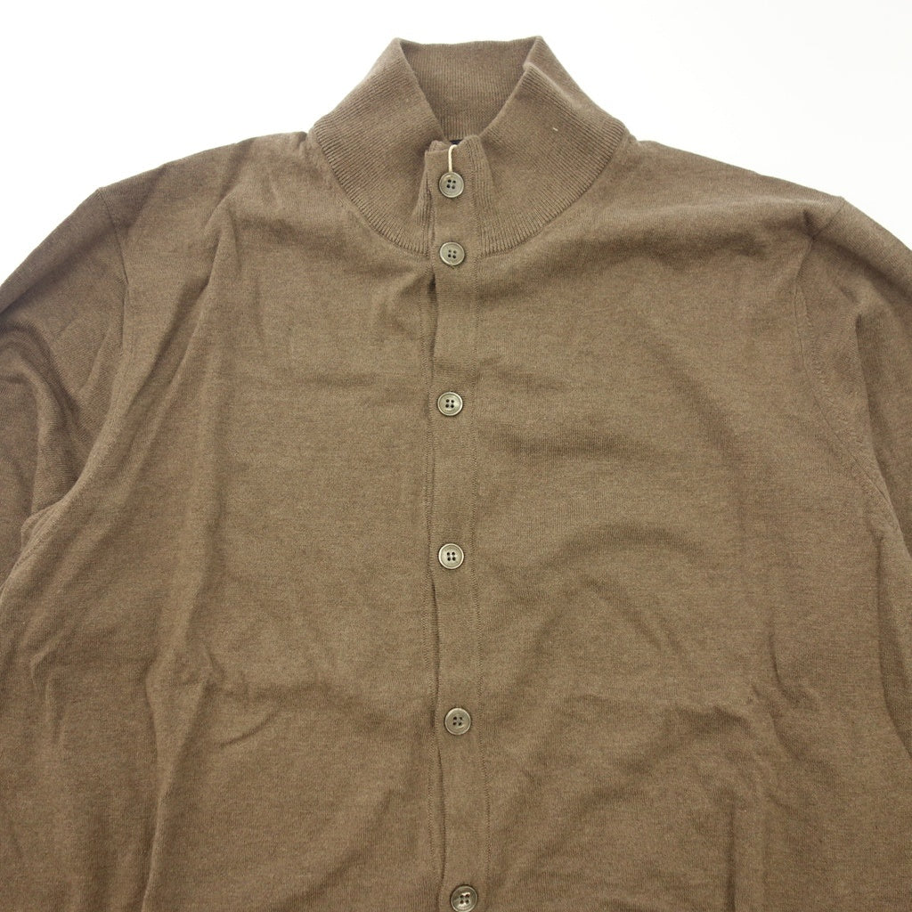 新品同様◆ハケットロンドン カーディガン カシミア×コットン メンズ サイズ3XL ブラウン HACKET LONDON【AFB15】