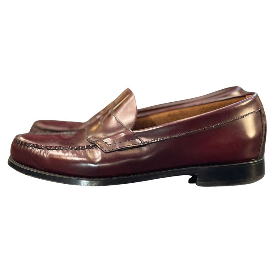 ジーエイチバス レザーシューズ ローファー ローガン ガラスレザー バーガンディ メンズ サイズUS9.5D G.H.Bass&Co. ローファー 約27.5cm【LA】【中古】