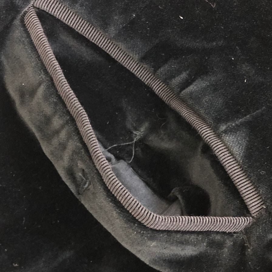 ドルチェ&ガッバーナ スーツ 3ピース セットアップ ベロア ビジューデザイン ブラック サイズ44 メンズ DOLCE&GABBANA【AFA21】