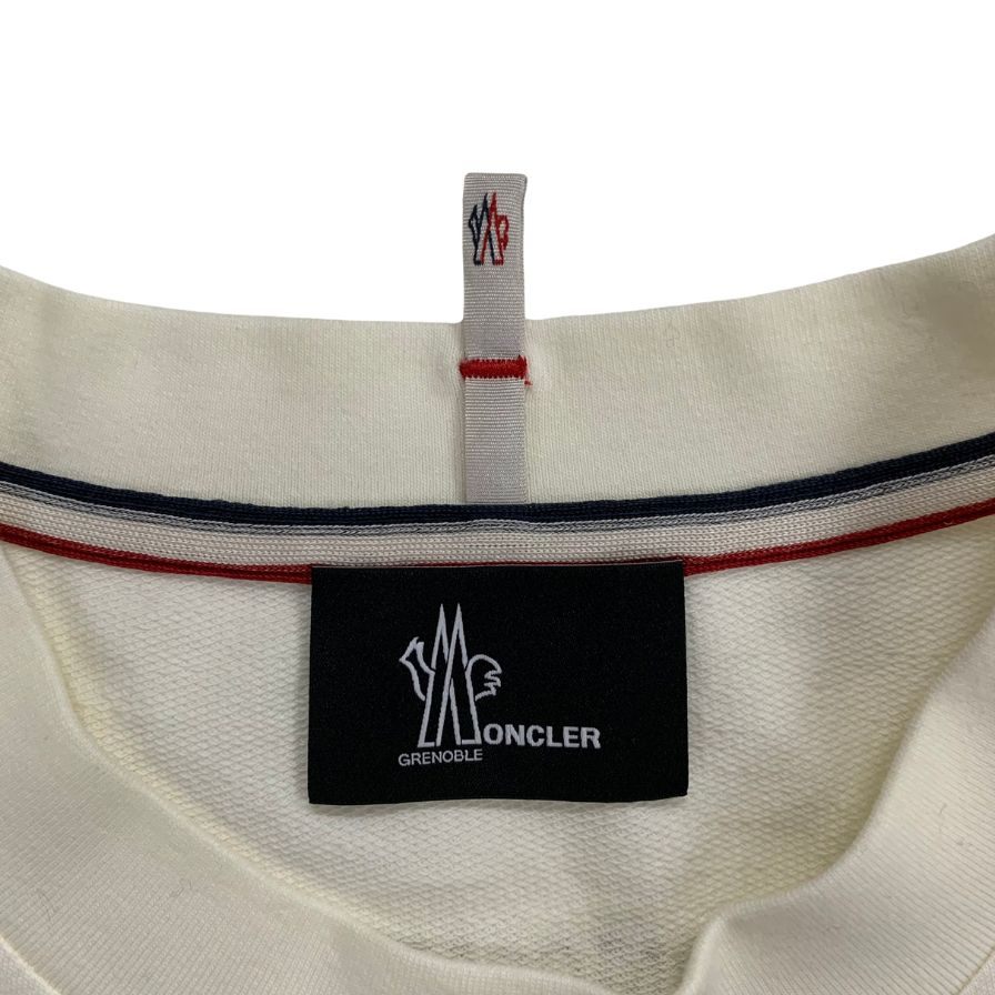 新品同様◆モンクレール 22SS グルノーブルライン 半袖Tシャツ ナイロンリブ メンズ サイズM ホワイト MONCLER MANICA CORTA 【AFB35】