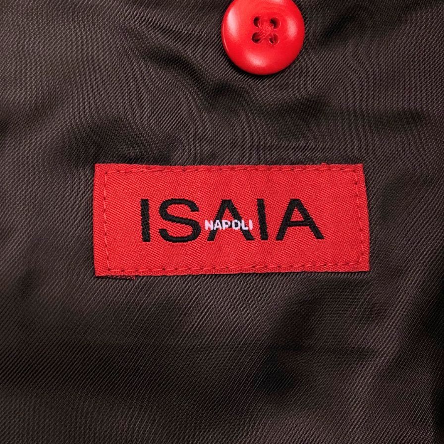イザイア スーツ セットアップ ウール ストライプ ブラウン サイズ42 メンズ ISAIA【AFB34】