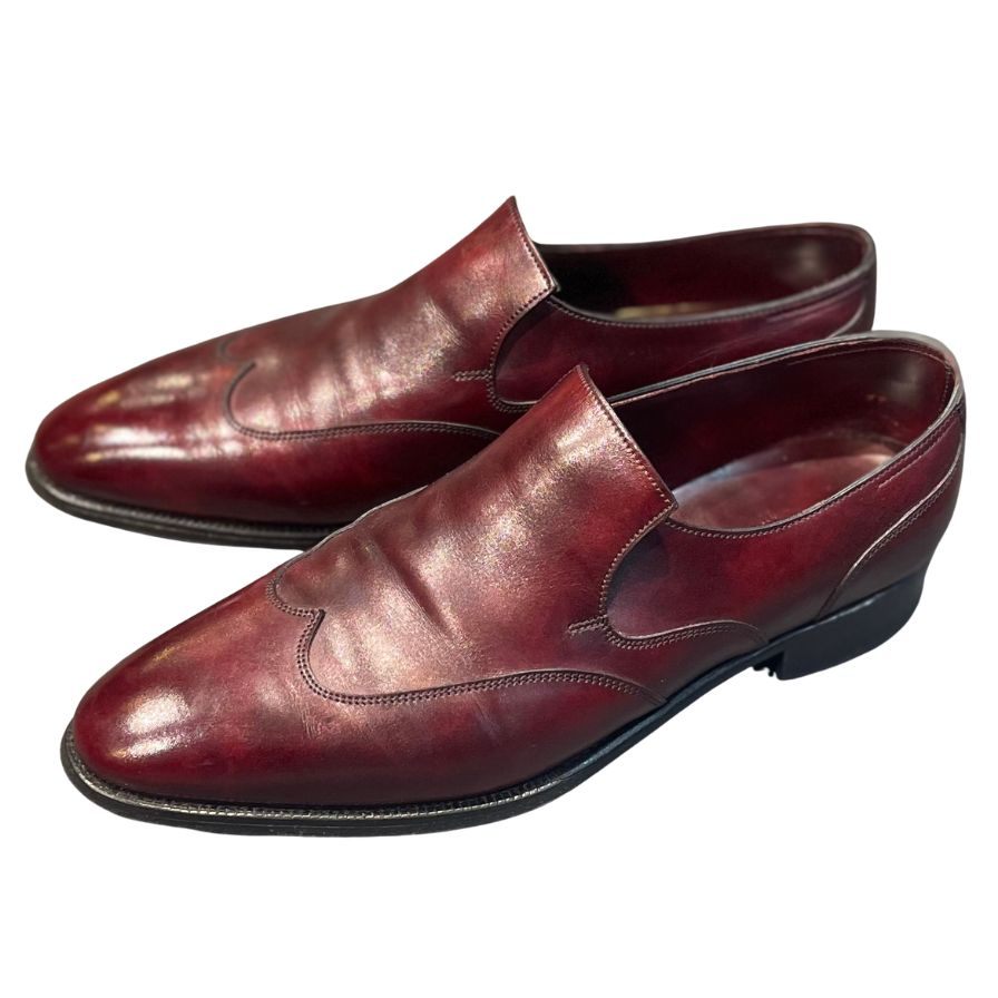 ジョンロブ レザーシューズ ワーウィック ローファー Jスタンプ バーガンディ サイズUK7E JOHNLOBB ローファー 約25.5cm【LA】【中古】