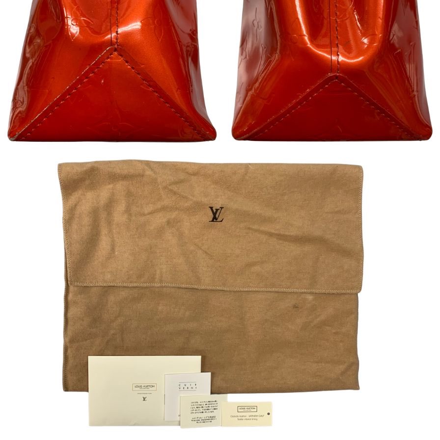 ルイヴィトン ハンドバッグ リードPM モノグラムヴェルニ レッド ポムダムール M91990 レッド LOUIS VUITTON【AFE11】