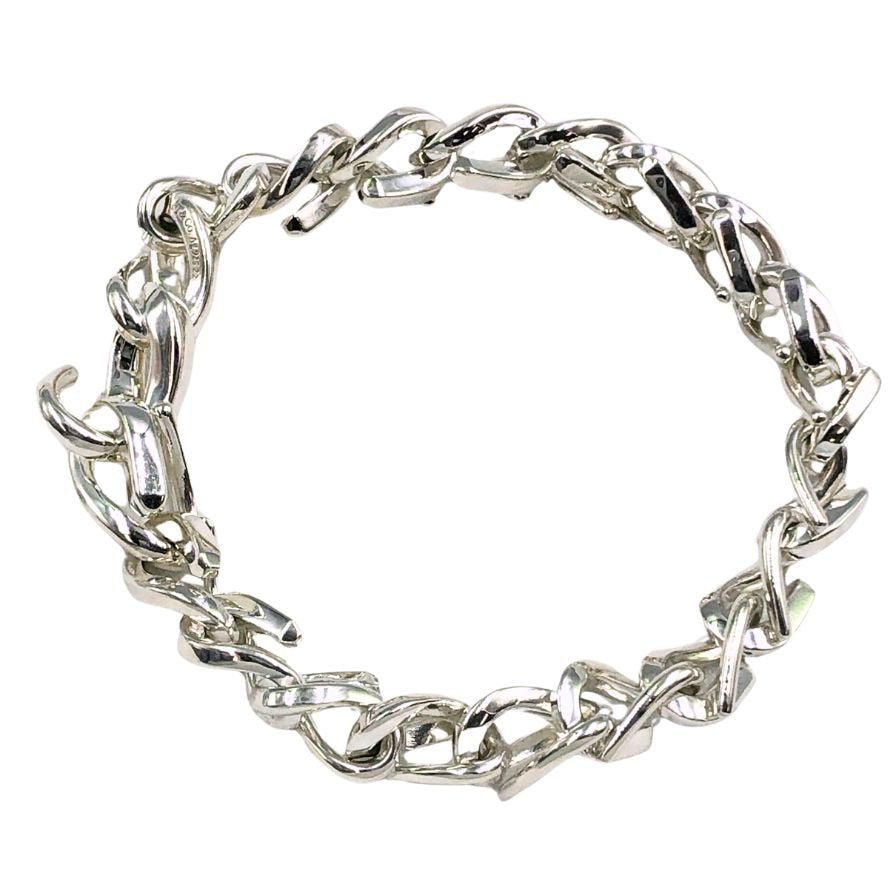 ティファニー ブレスレット フォージ チェーンリンク ミディアムリンク 21コマ メンズ Ag925 シルバー サイズM TIFFANY&Co FORGE MEDIUM LINK