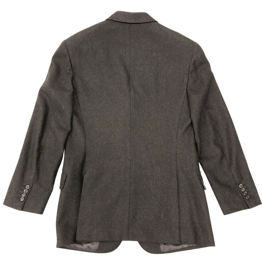 中古◆エルメス テーラード 3B ジャケット 国内正規 カシミア100% メンズ サイズ48 ブラウン HERMES 【AFB38】