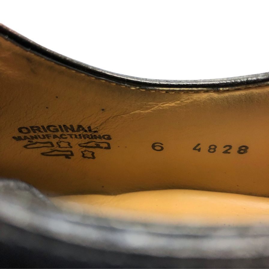 フランチェスコ ベニーニョ レザーシューズ 4828 プレーントゥ ブラック サイズ6 メンズ Francesco Benigno 約24.0cm【AFC47】