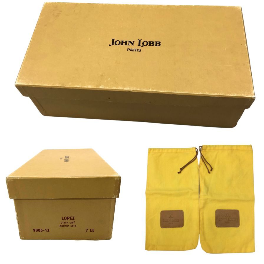 ジョンロブ ロペス ローファー レザーシューズ メンズ サイズ7EE ブラウン JOHN LOBB LOPEZ ローファー 約25.5cm【LA】【中古】