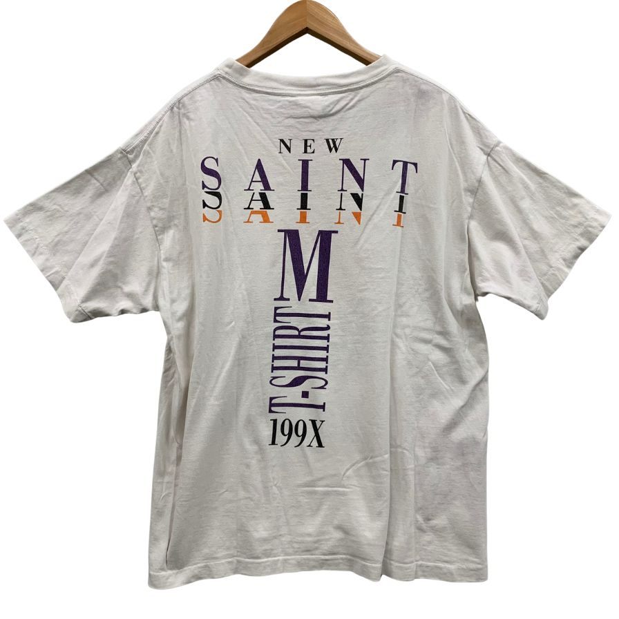 美品◆セントマイケル Tシャツ SMプリント 21AW サイズXL メンズ ホワイト SAINT MICHAEL 【AFB19】