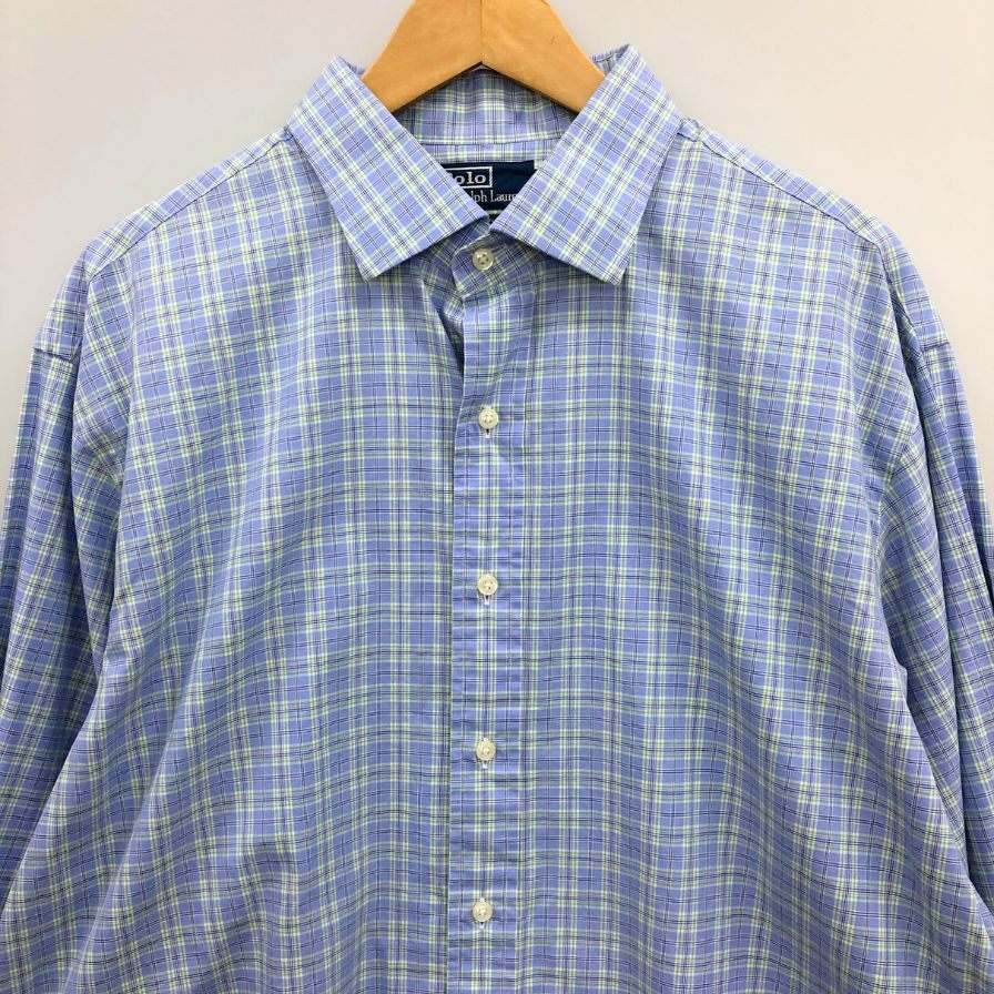 美品◆ポロ ラルフローレン 長袖シャツ チェック メンズ サイズXXL POLO RALPH LAUREN 【AFB17】