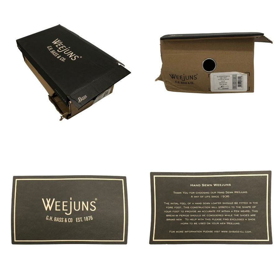 ジーエイチバス ローファー ウィージャンズ レイトン サイズ8.5 メンズ バーガンディ G.H.Bass&Co. WEEJUNS LAYTON ローファー 約27.0cm【LA】【中古】