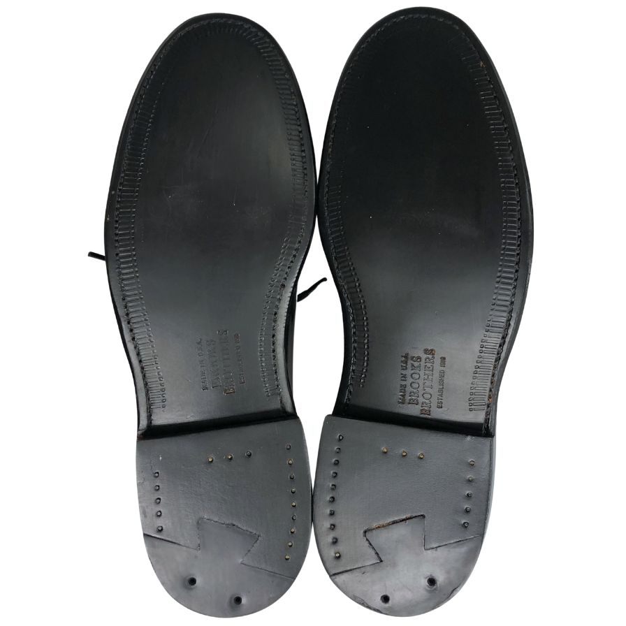 ブルックスブラザーズ ビジネスシューズ 00069 プレーントゥ カーフ ブラック サイズUS7.5 メンズ Brooks Brothers ビジネスシューズ 約25.5cm【LA】【中古】