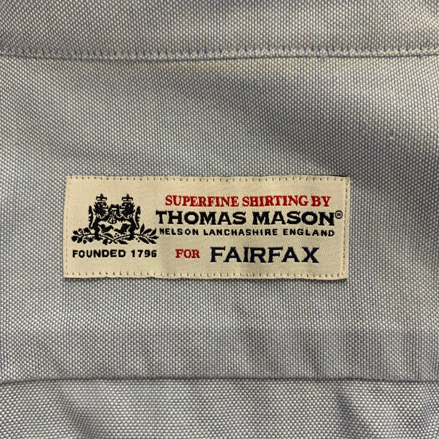 極美品◆トーマスメイソン ワイシャツ メンズ サイズ 15 1/2 ブルー系 THOMAS MASON 【AFB38】