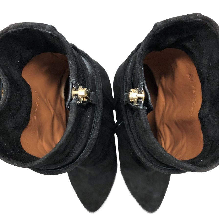 ジバンシィ ブーツ スエード ブラック レディース サイズ36 GIVENCHY 約22.5cm【AFC35】