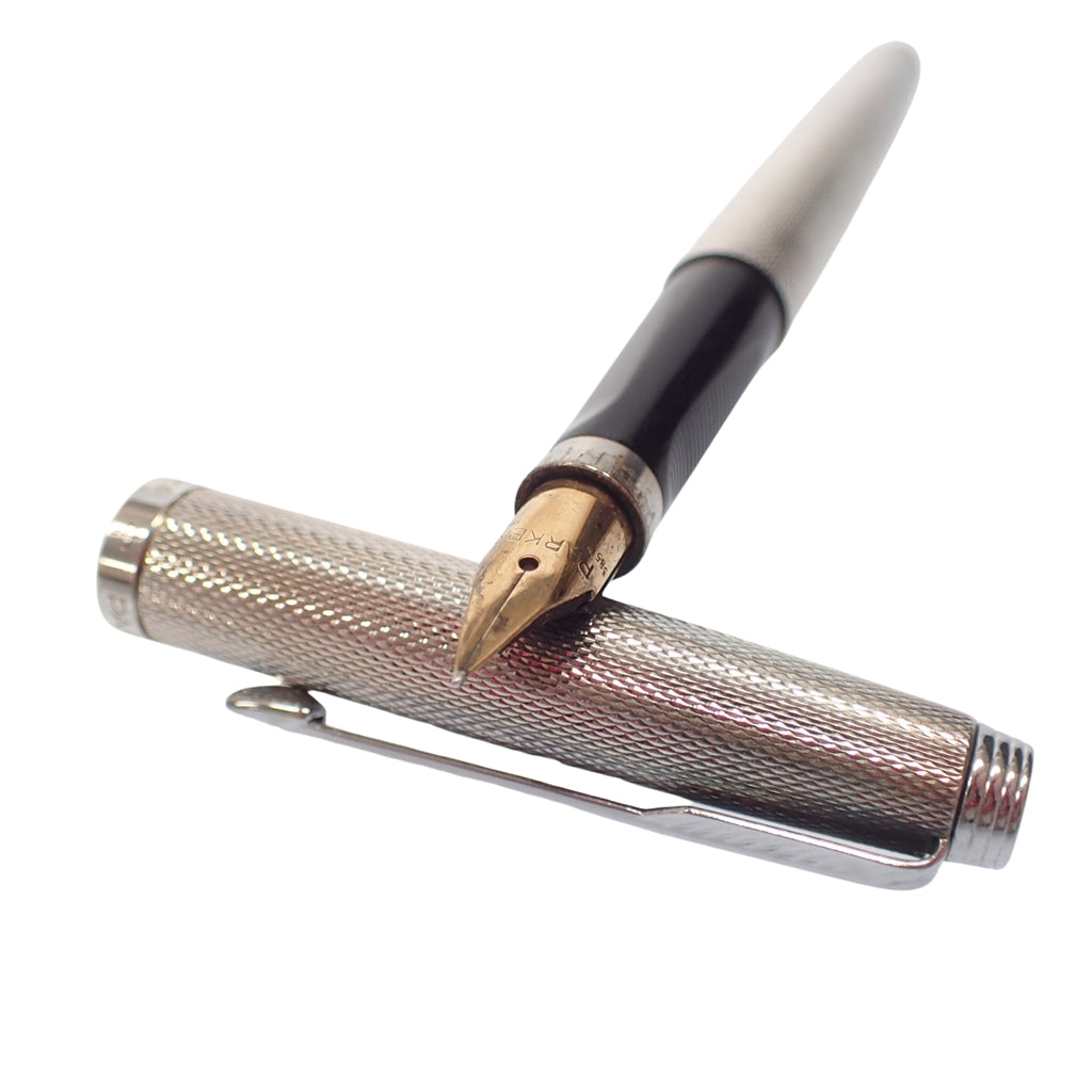 中古◆パーカー 万年筆 スターリングシルバー ペン先585 フランス製 PARKER【AFI16】